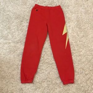 Aviator Nation red sweatpants size 14 girls